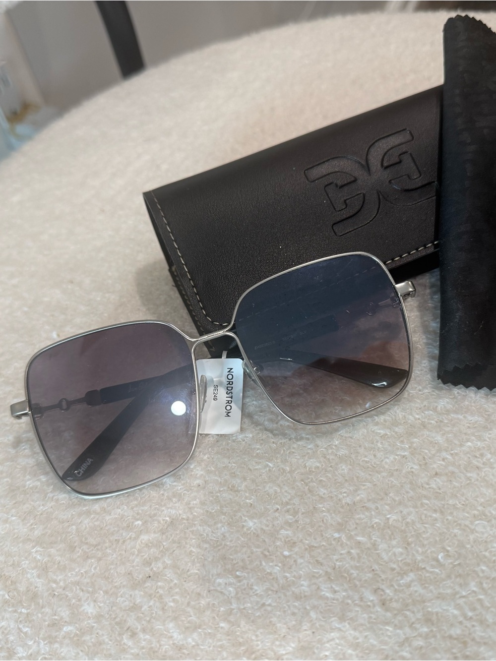 Sam Edelman - Silver Frame with Gradient Gray Lenses